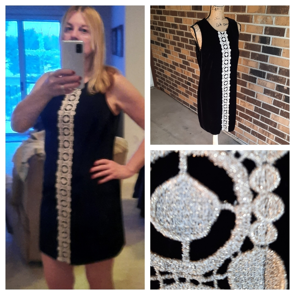 EUC Jessica Simpson Velvet Cocktail Dress